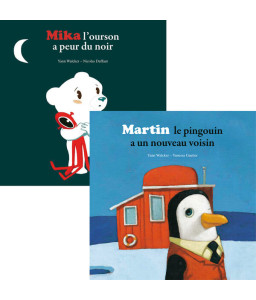 Mika l'ourson a peur du noir - Martin le pingouin