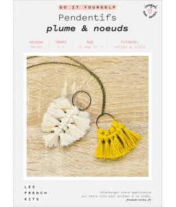 Pendentifs plume & nœuds