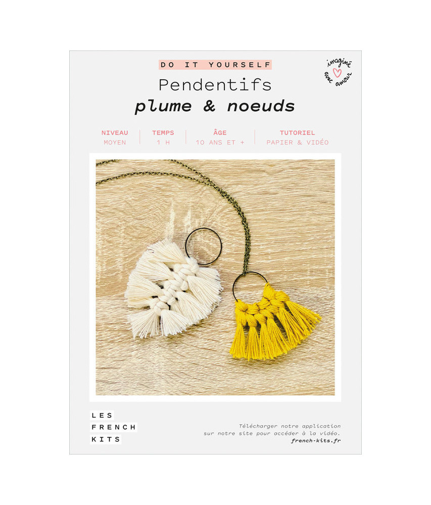 Pendentifs plume & nœuds