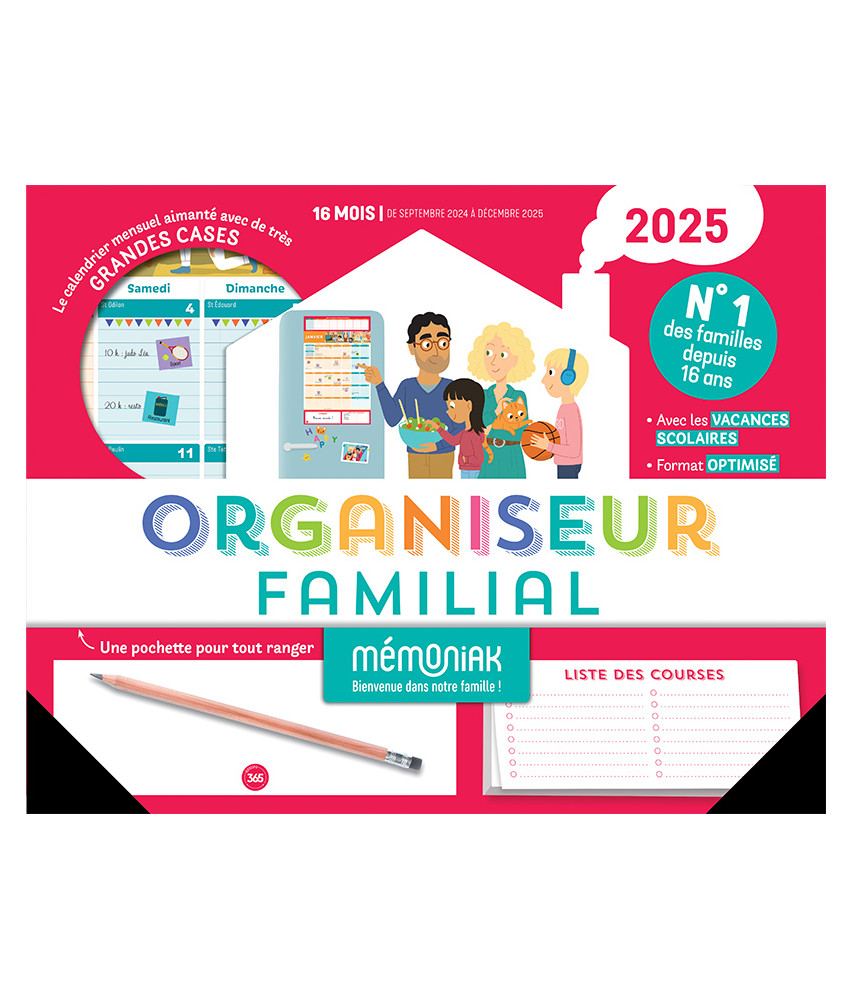 Organiseur familial mémoniak 2024-2025