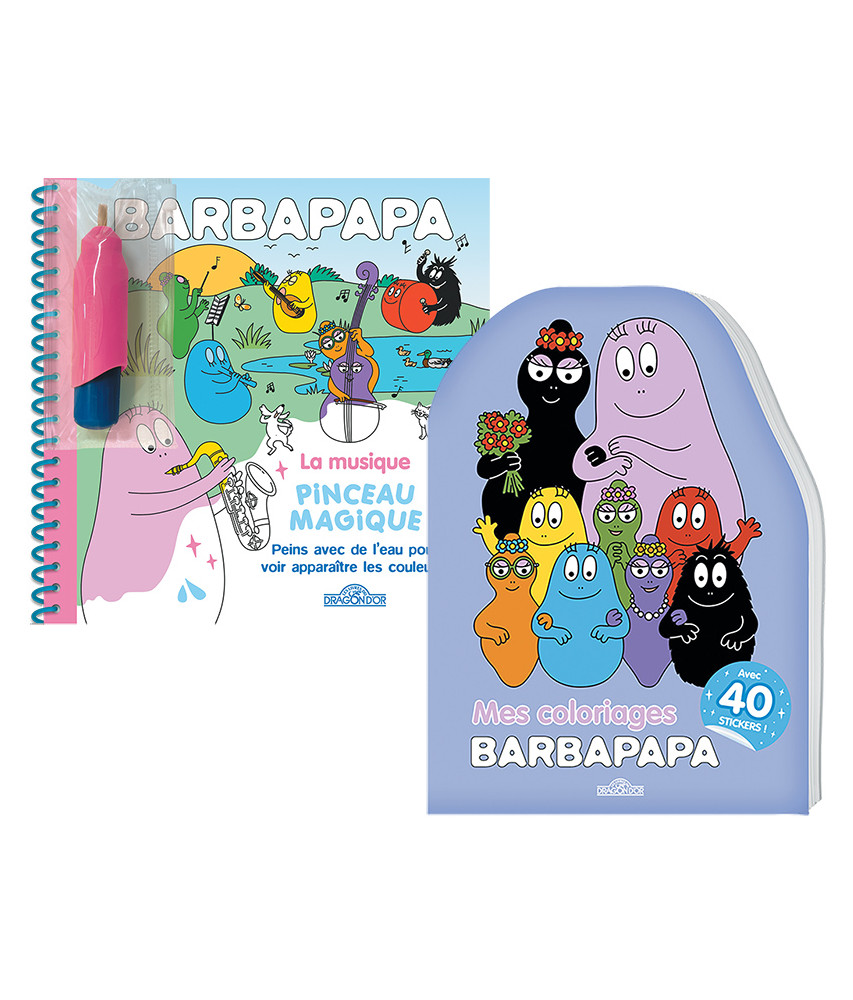 Barbapapa, Pinceau magique, la musique, Mes coloriages