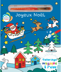 Coloriages magiques à l'eau, Joyeux Noël + L'Hiver