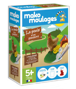 Mako Moulages La poule et ses poussins