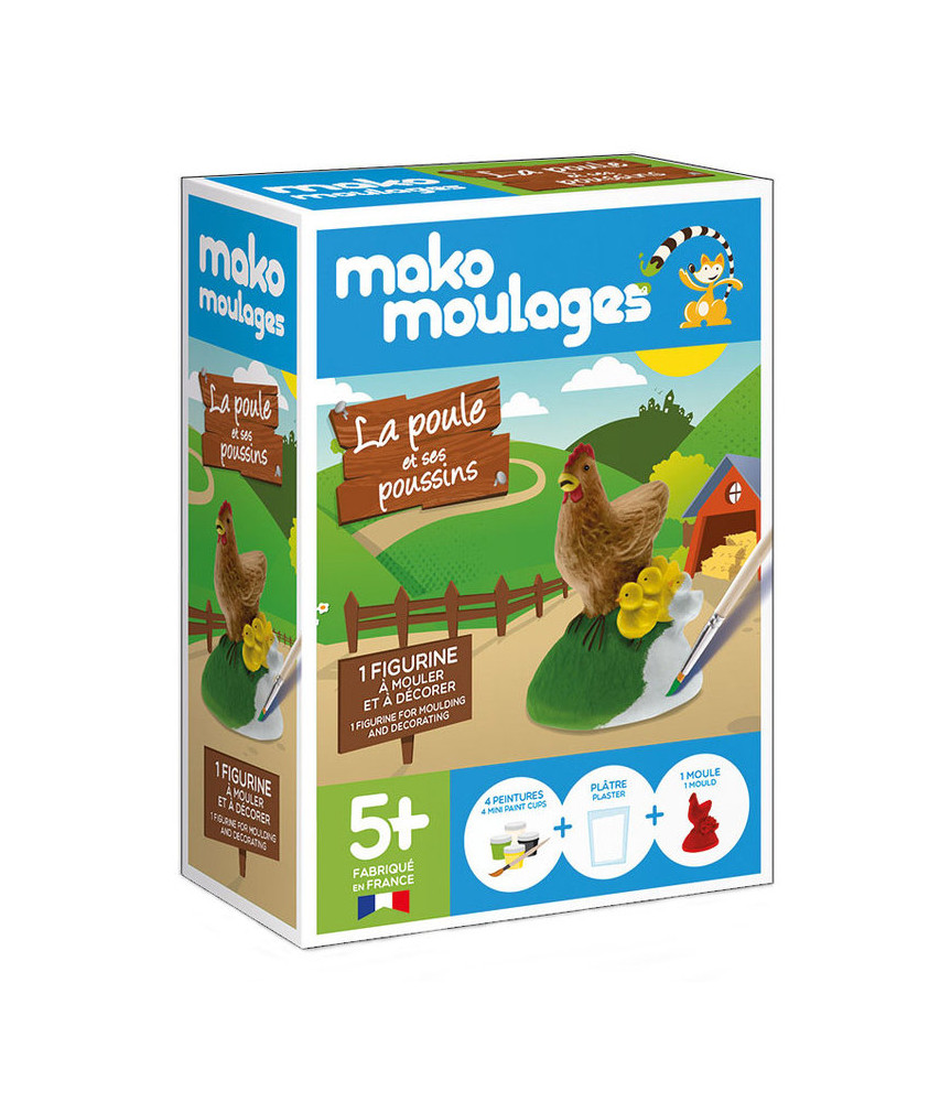 Mako Moulages La poule et ses poussins